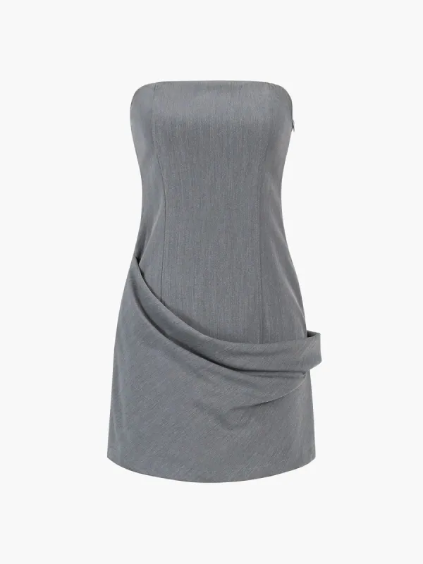 Asymmetric Layer Tube Short Dress sold by COMMENSE