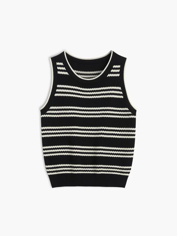 Stripe Sweater Vest sold by COMMENSE