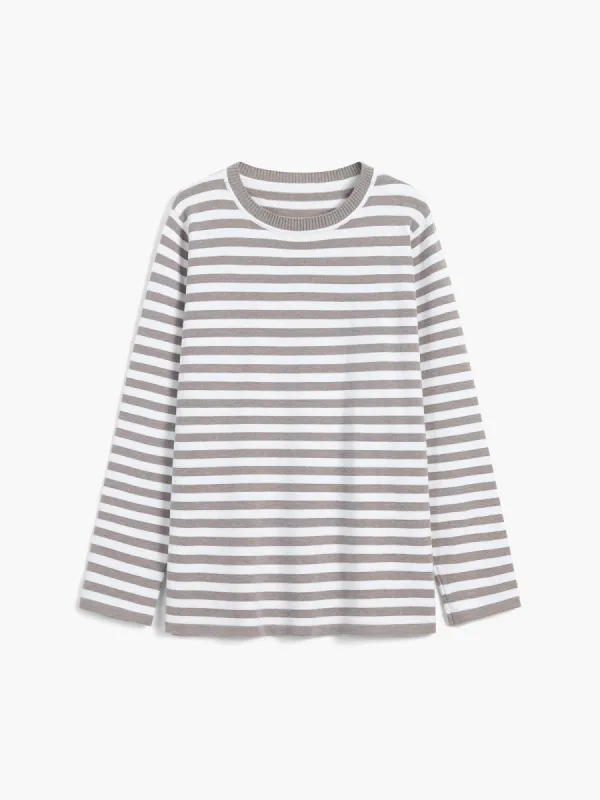 Utility Stripe Sweater sold by COMMENSE
