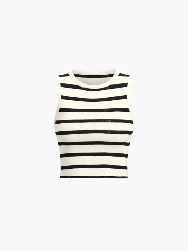 Utility Stripe Crop Top sold by COMMENSE