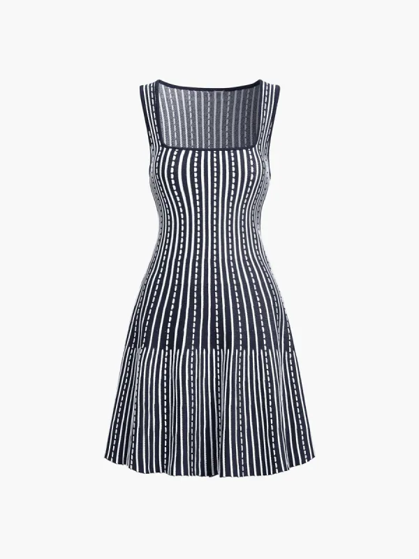 Zebra Print Knit Short Dress sold by COMMENSE