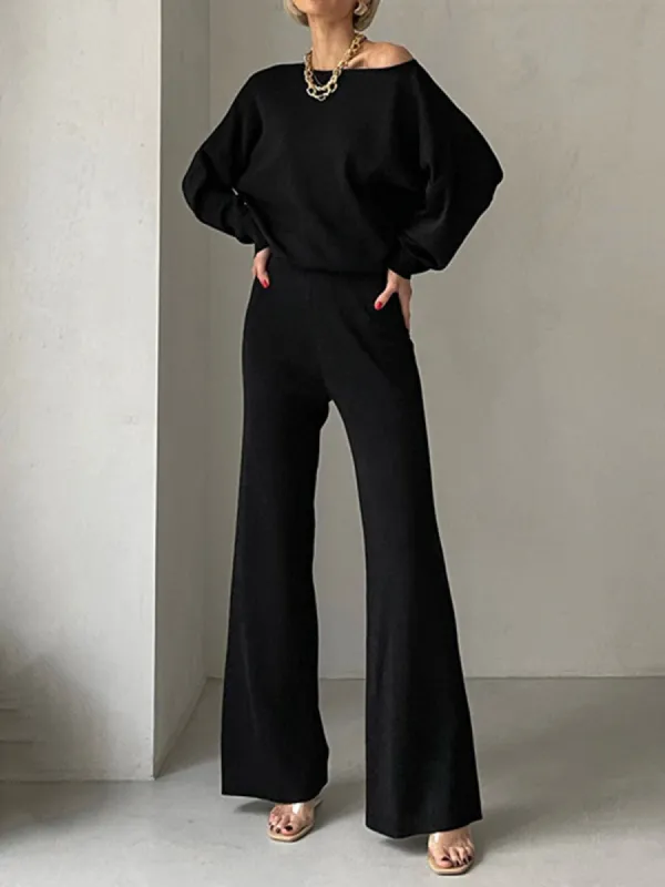 Quiet Luxury Long Sleeve Two Piece Pants Set sold by COMMENSE