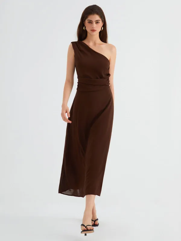 Overfold Off-Shoulder Floral Mesh Lace Midi Dress sold by COMMENSE
