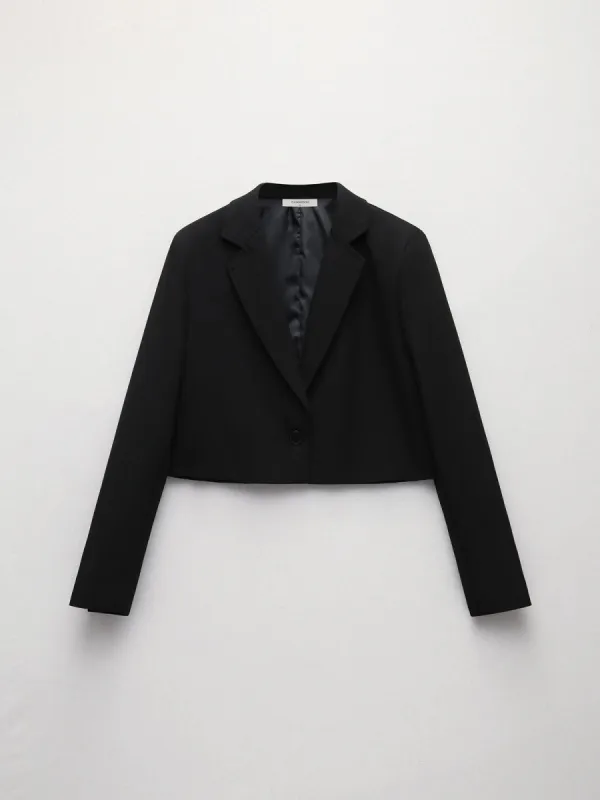 Structured Crop Blazer sold by COMMENSE