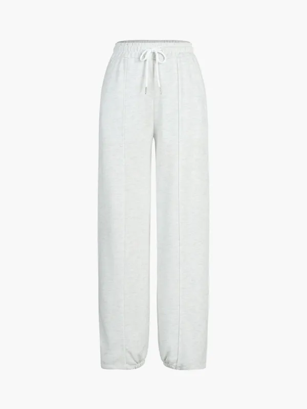 Drawstring Elastic Waist Sweatpants sold by COMMENSE