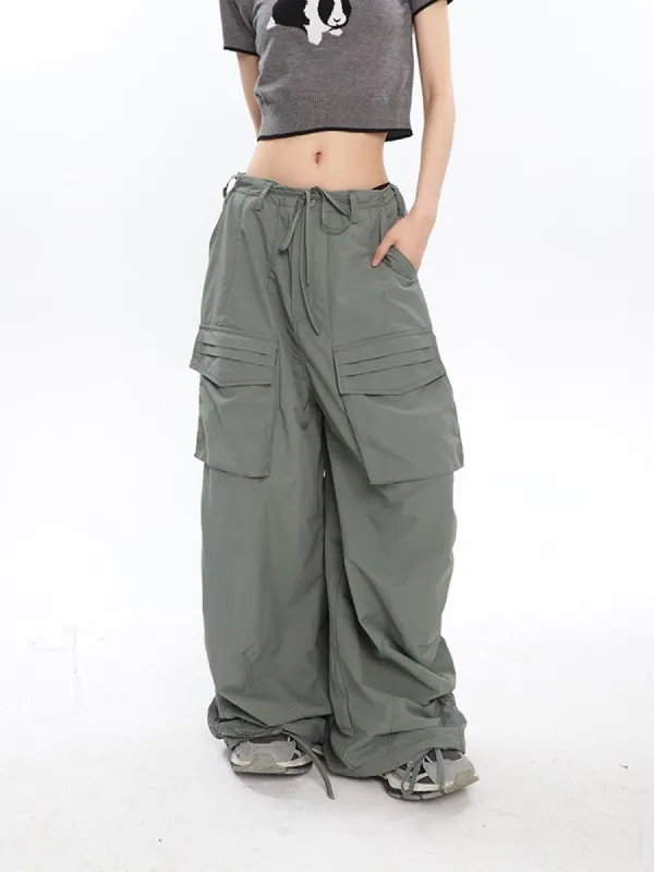 Stay With You Cargo Parachute Pants sold by COMMENSE