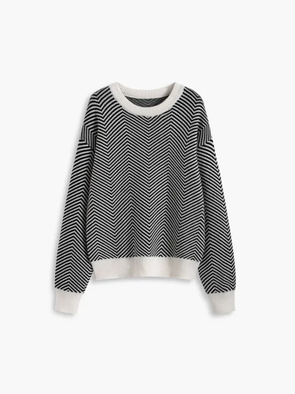 Everyday Herringbone Sweater sold by COMMENSE