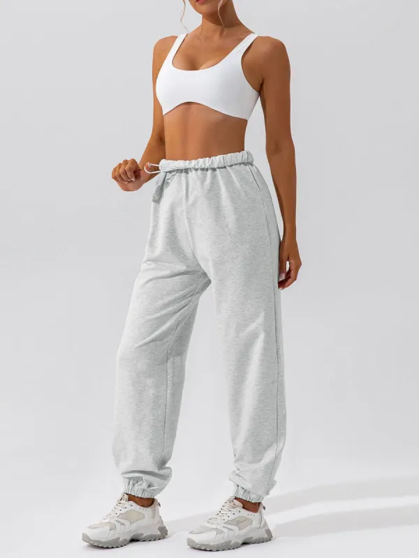 Live Freely Drawstring Sweatpants sold by COMMENSE