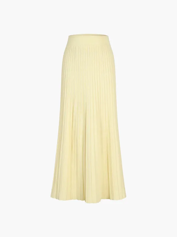 Limoncello Rib Maxi Skirt sold by COMMENSE