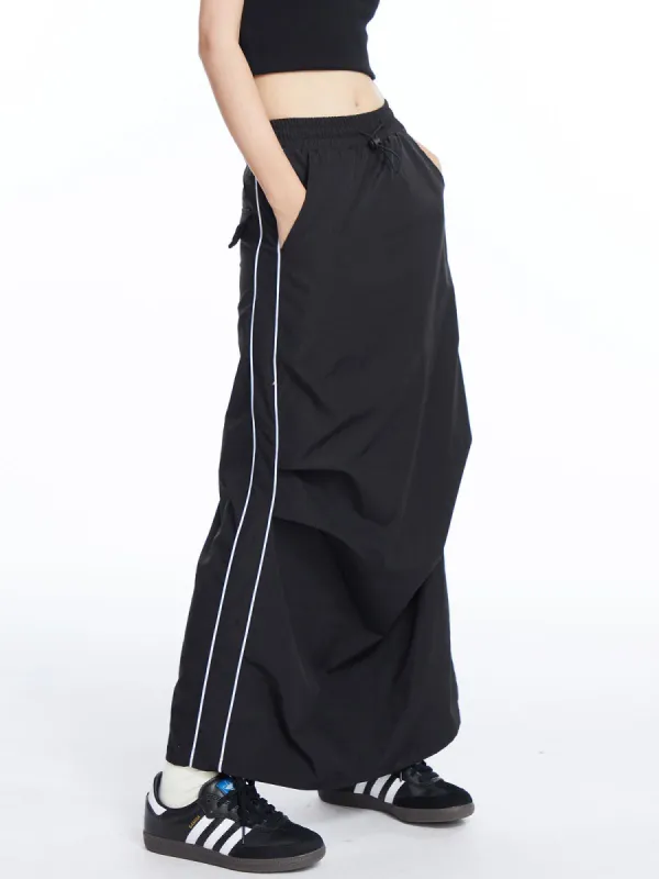 Live It Up Cargo Maxi Skirt sold by COMMENSE