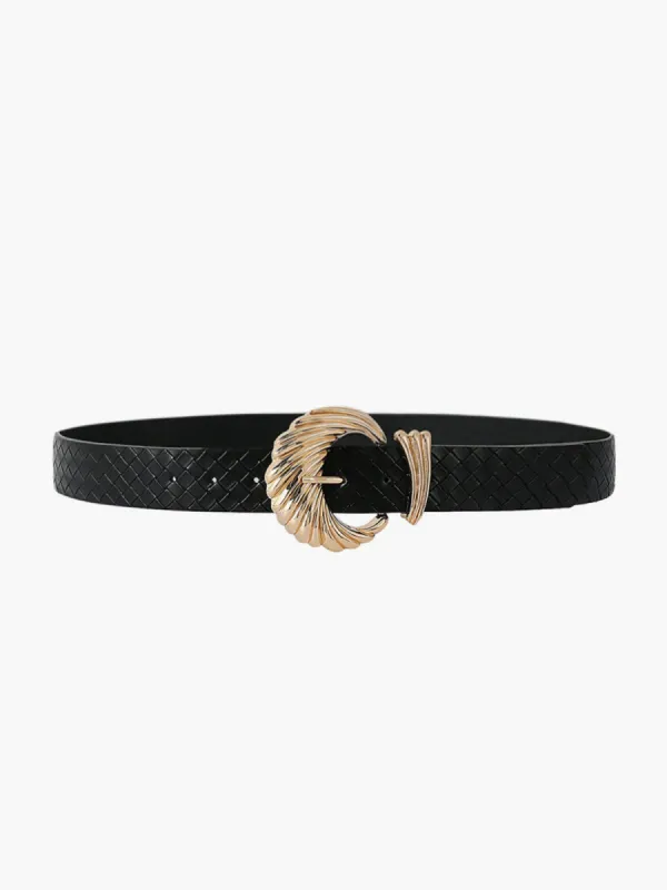Shell Braided Leather Belt sold by COMMENSE