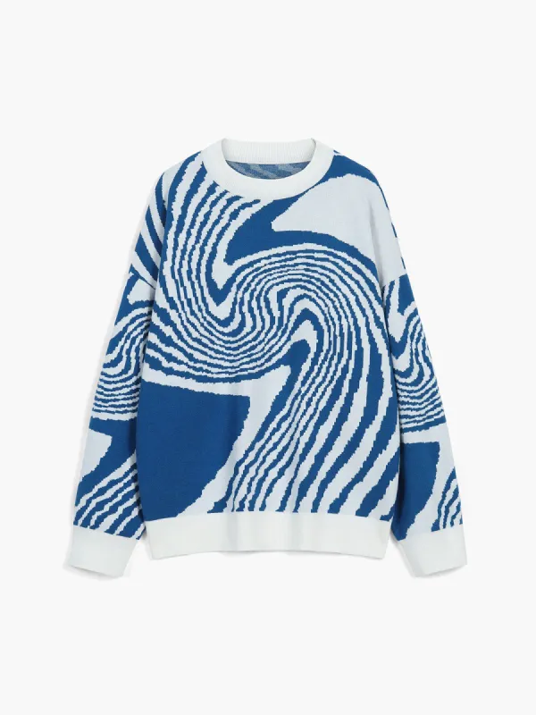 Sea Swirls Sweater sold by COMMENSE