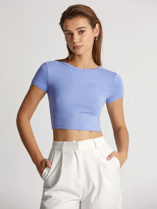 Everyday Essential Ultra Comfort Cropped T-Shirt sold by COMMENSE