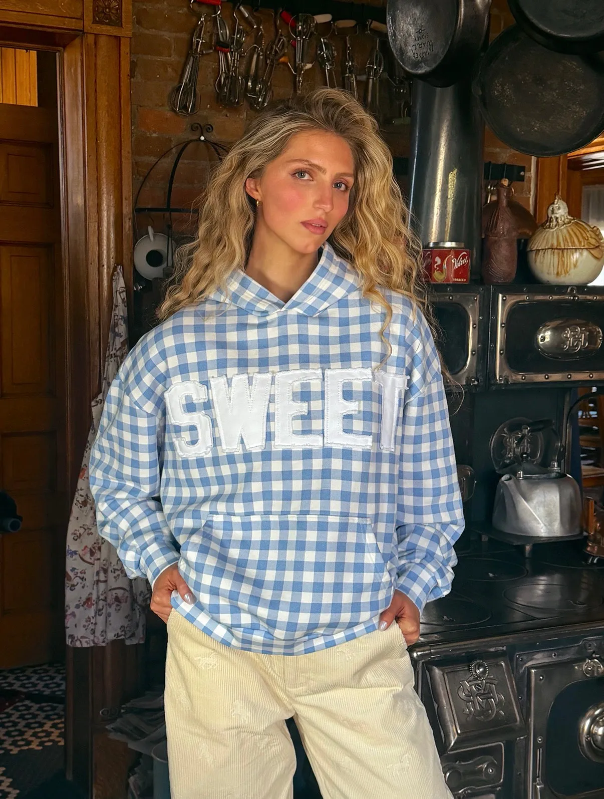 SWEET BLUE GINGHAM sold by Sweet Hat Co product image thumbnail 2