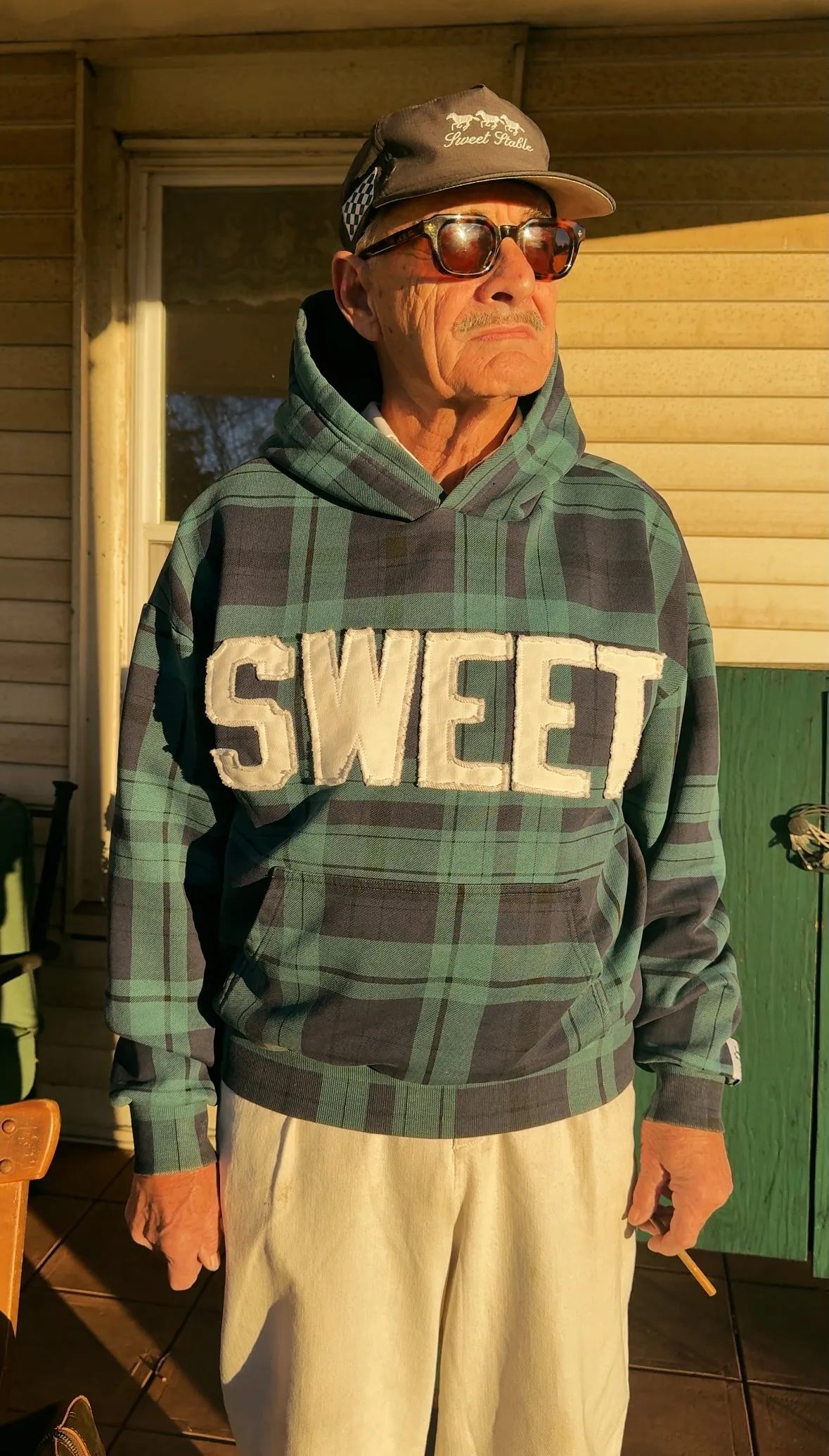 SWEET AGED PLAID GREEN sold by Sweet Hat Co product image thumbnail 2