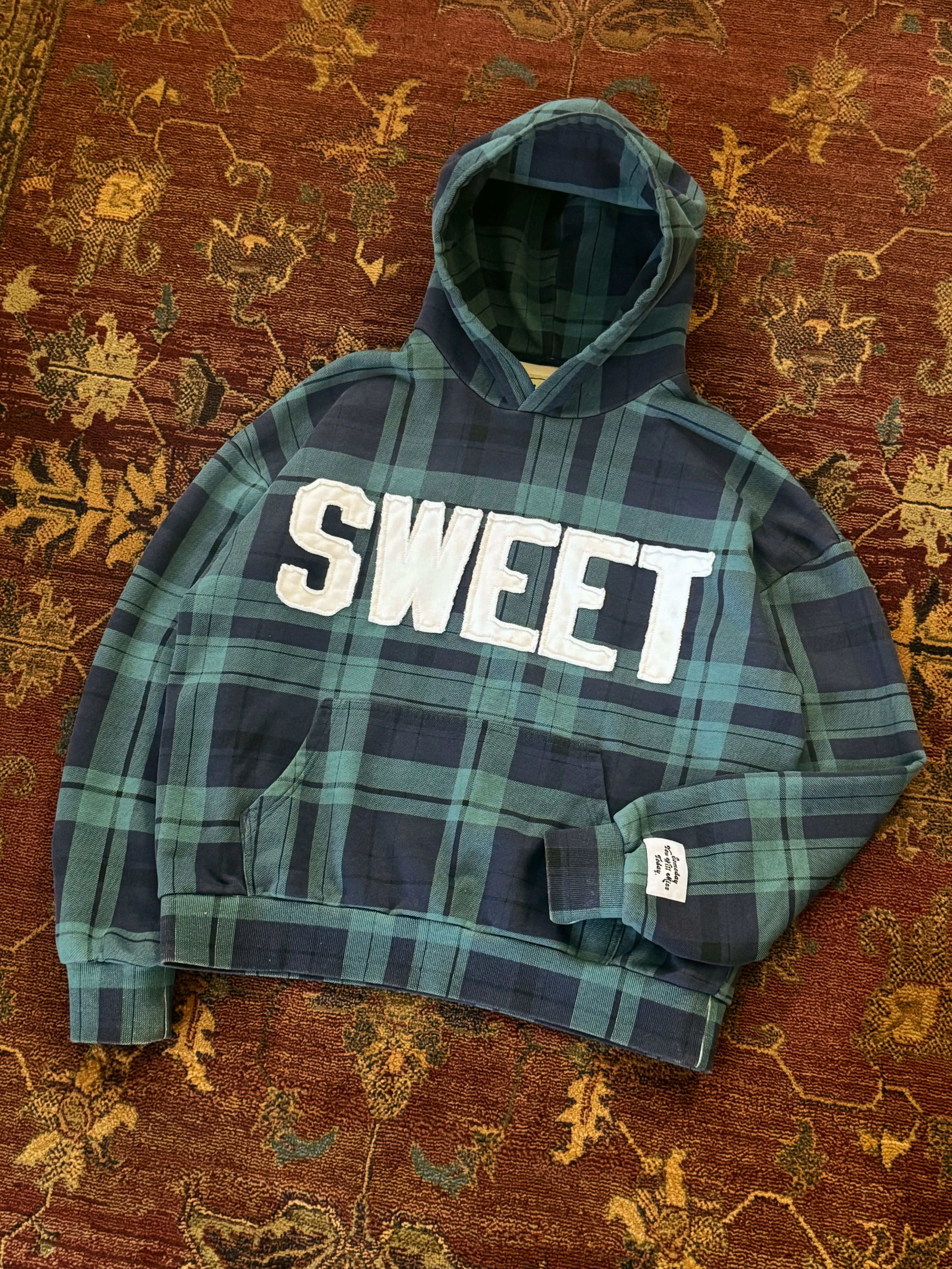 SWEET AGED PLAID GREEN sold by Sweet Hat Co product image thumbnail 4