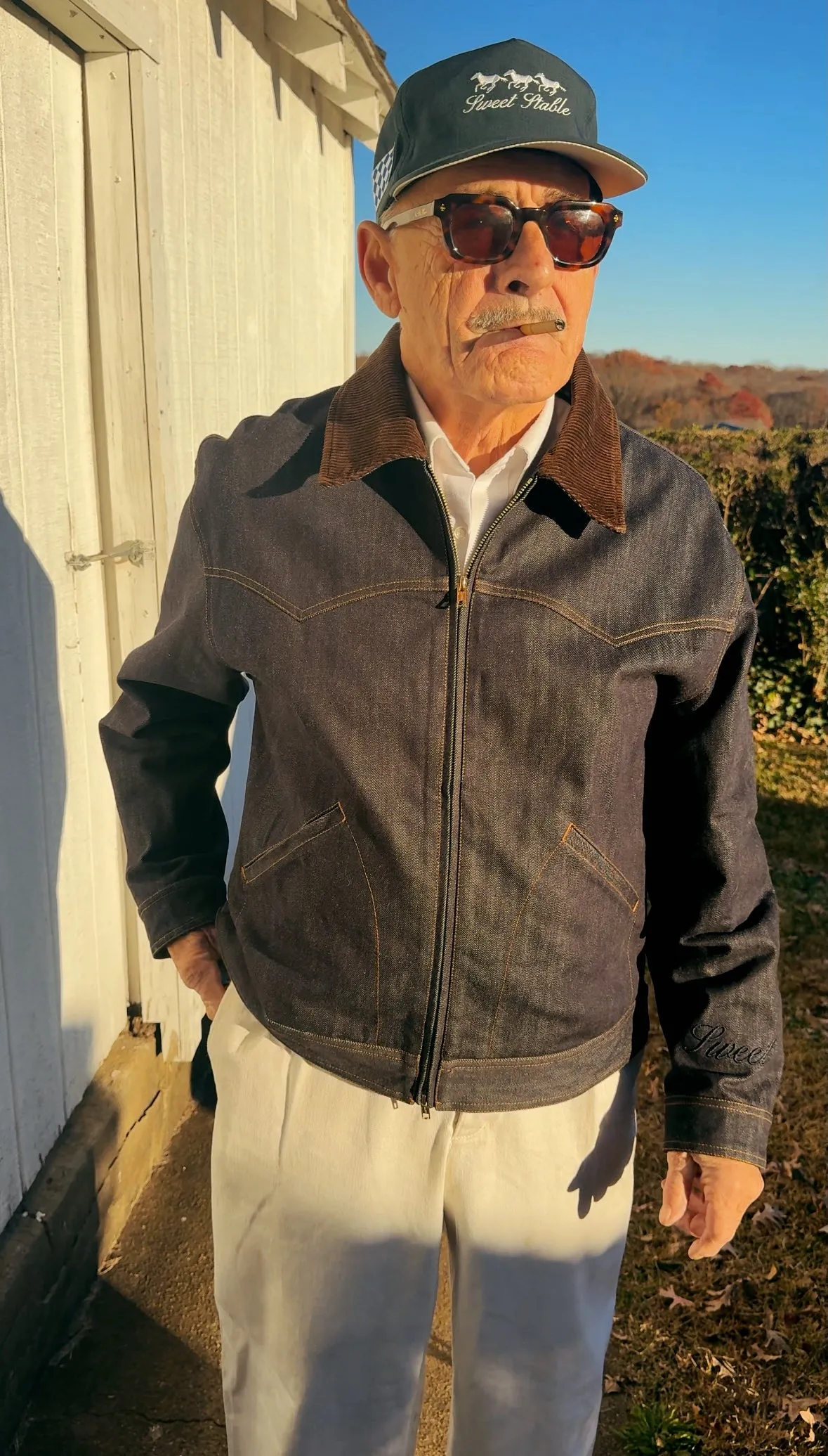SWEET SELVEDGE DENIM JACKET sold by Sweet Hat Co product image thumbnail 2