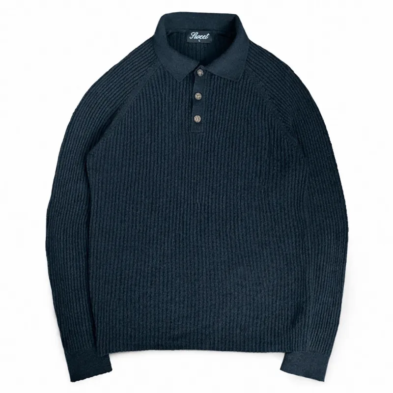 SWEET BLACK RIBBED POLO made by Sweet Hat Co