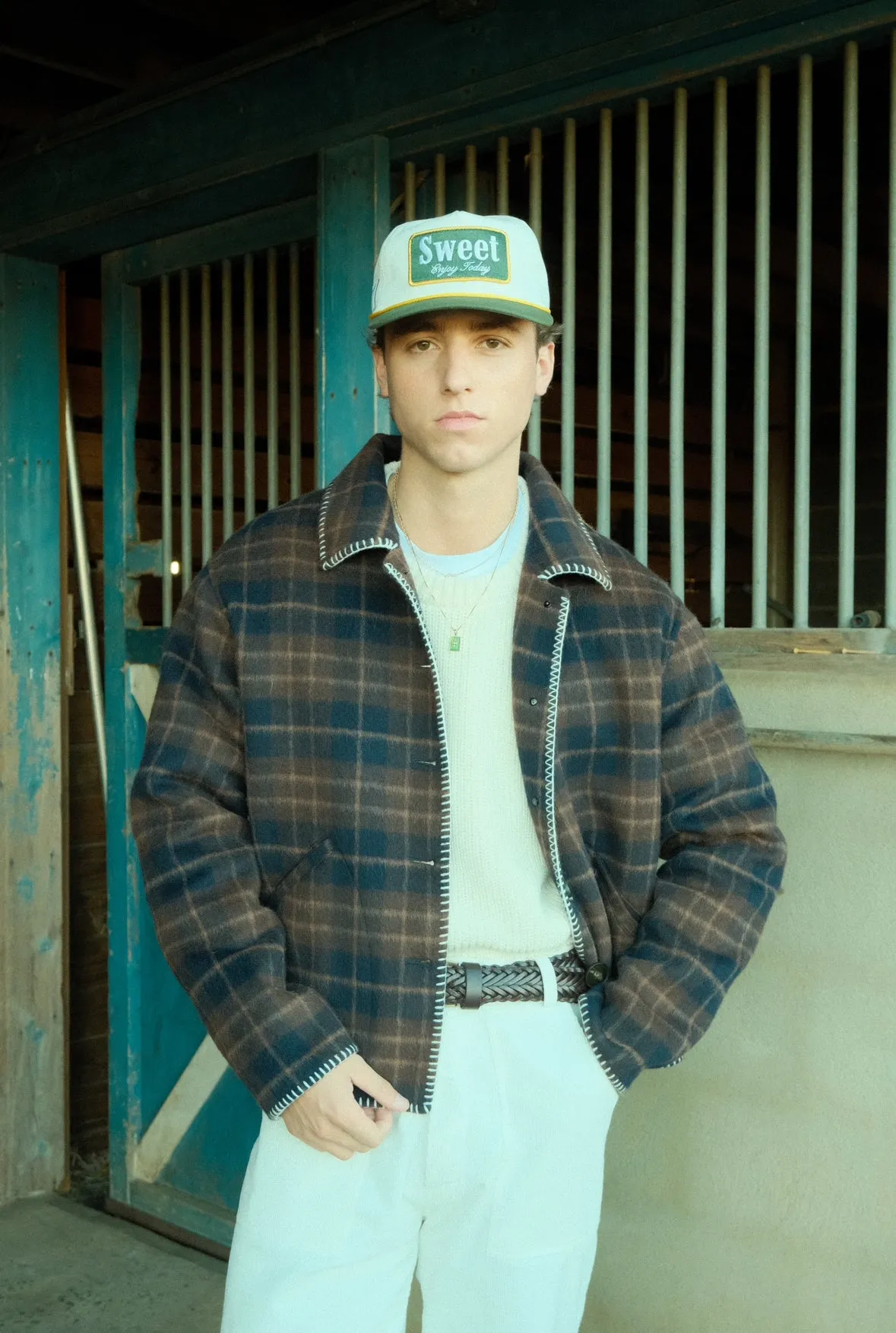 SWEET PLAID WOOL JACKET sold by Sweet Hat Co product image thumbnail 4