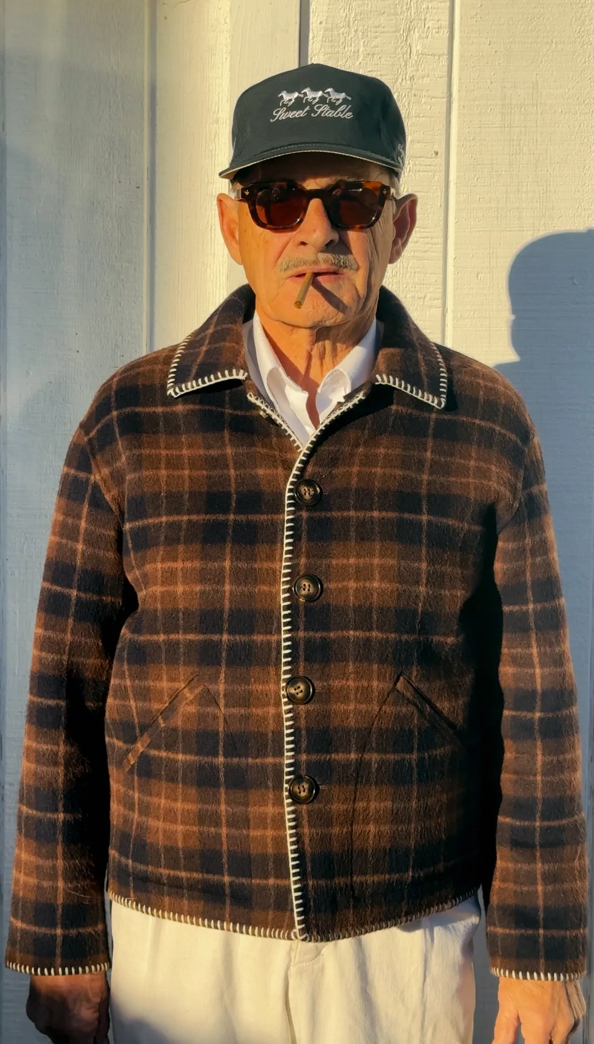 SWEET PLAID WOOL JACKET sold by Sweet Hat Co product image thumbnail 2