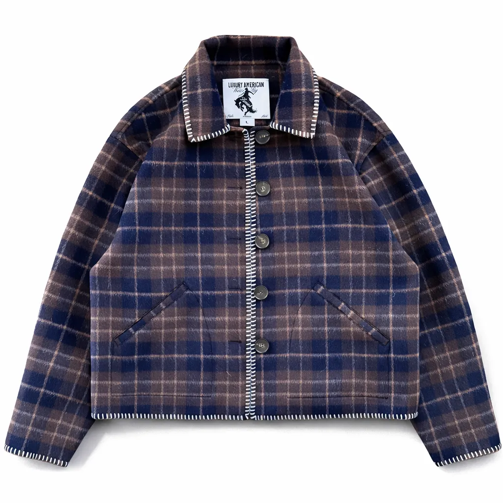SWEET PLAID WOOL JACKET sold by Sweet Hat Co