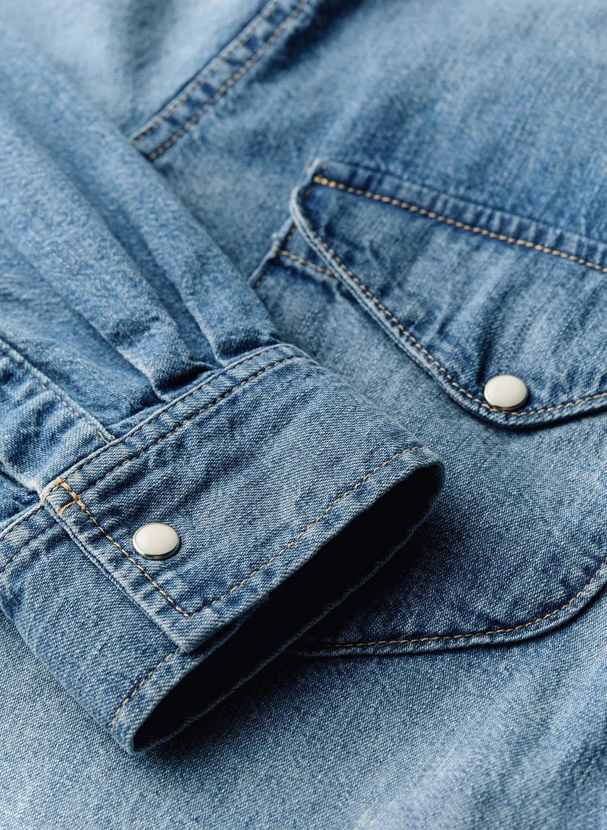 Hayes Washed Pearl Snap sold by Free Agency product image thumbnail 3