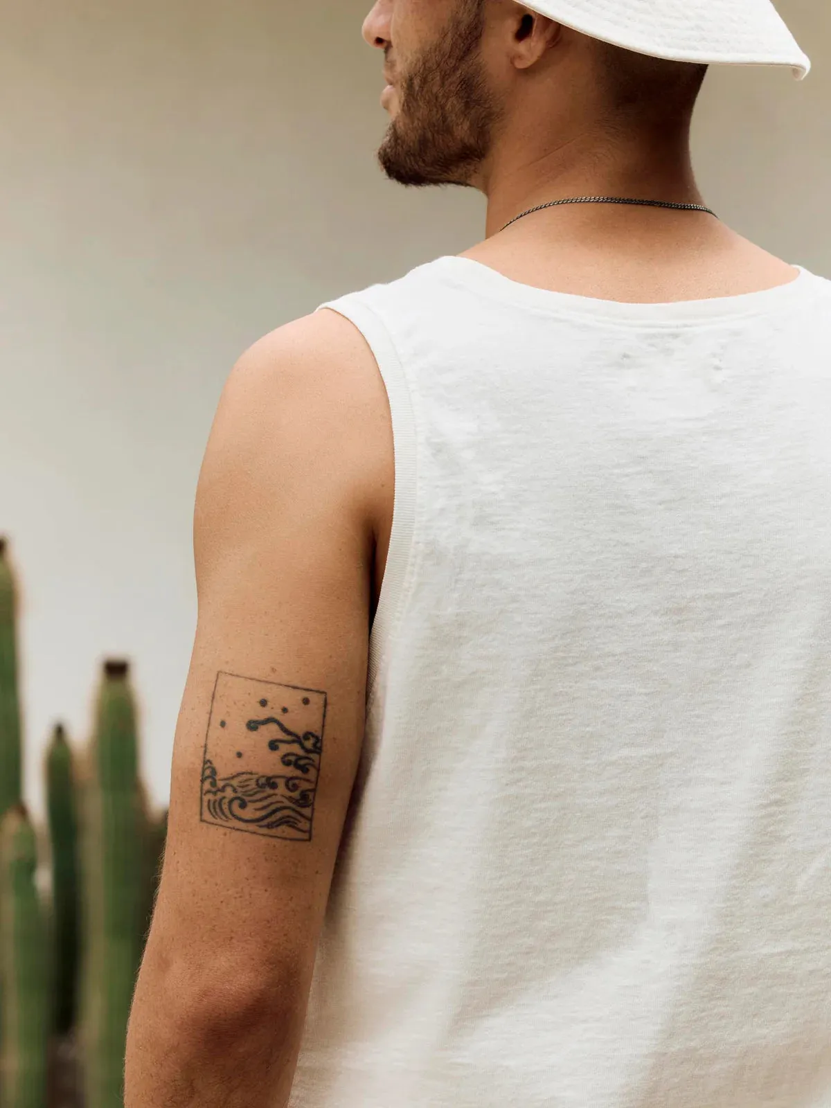 Midweight Box Tank - Vintage White sold by Free Agency product image thumbnail 4