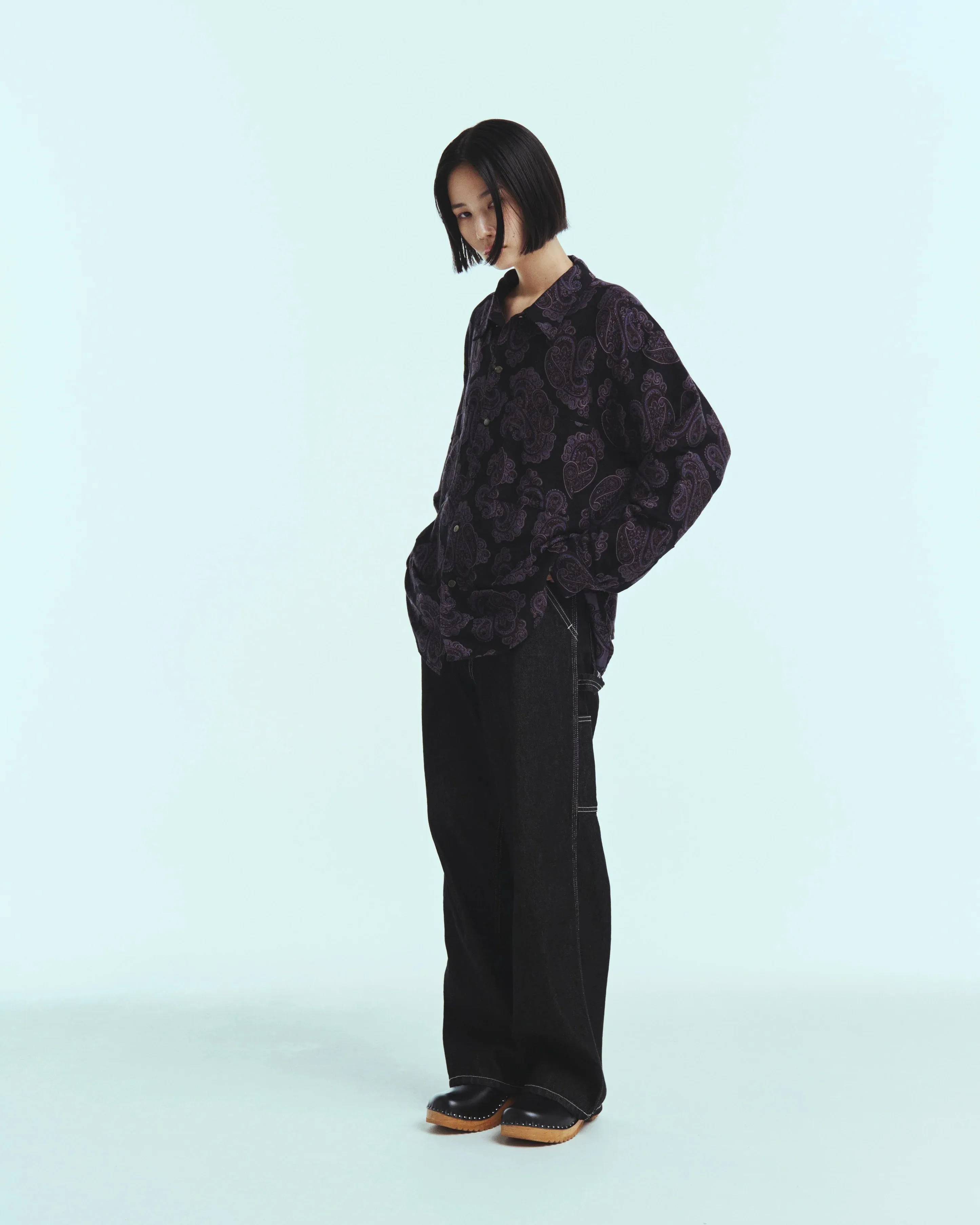 W-Strap Painter Pants - 11oz Denim OW - Black sold by Free Agency product image thumbnail 4