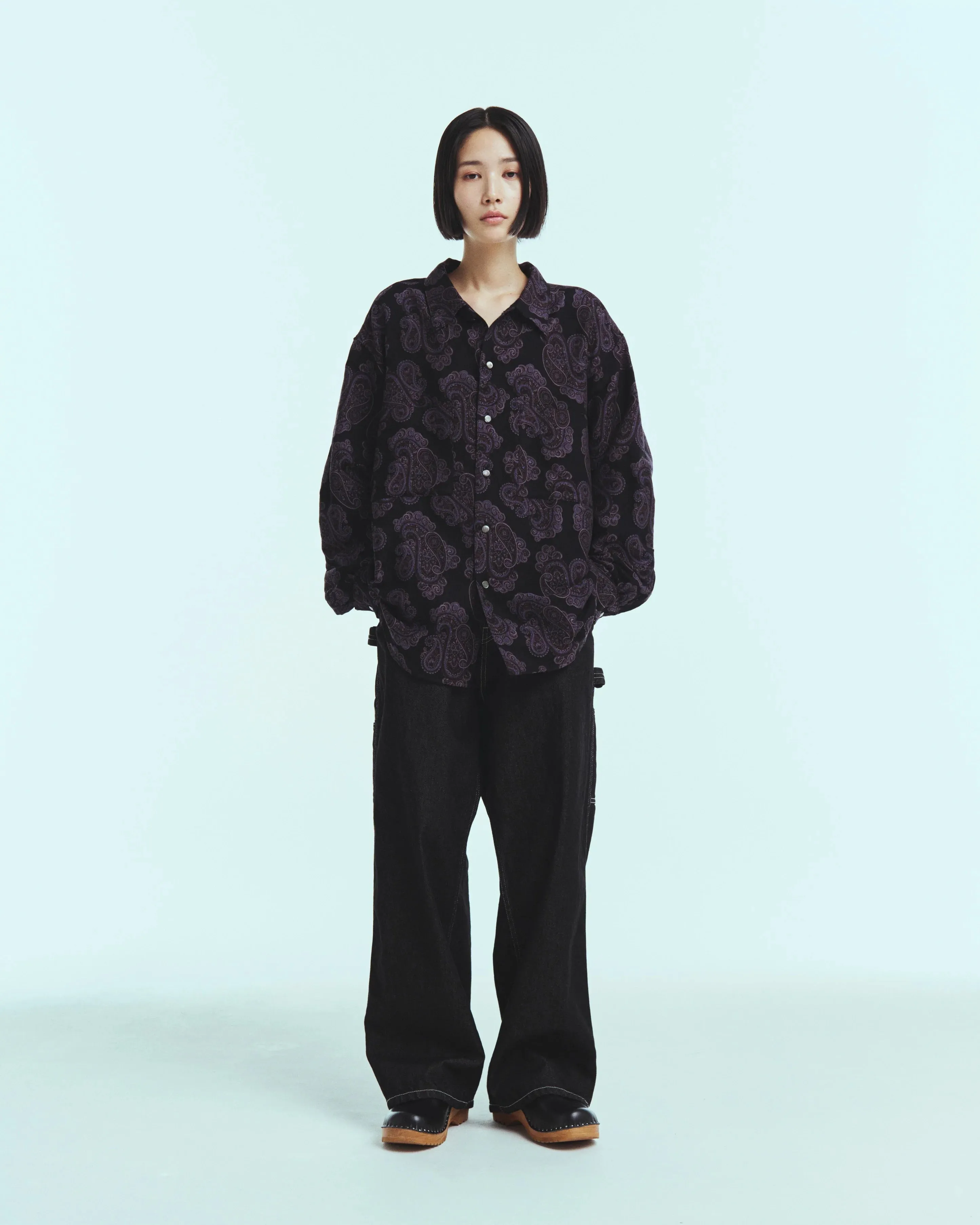 W-Strap Painter Pants - 11oz Denim OW - Black sold by Free Agency product image thumbnail 3