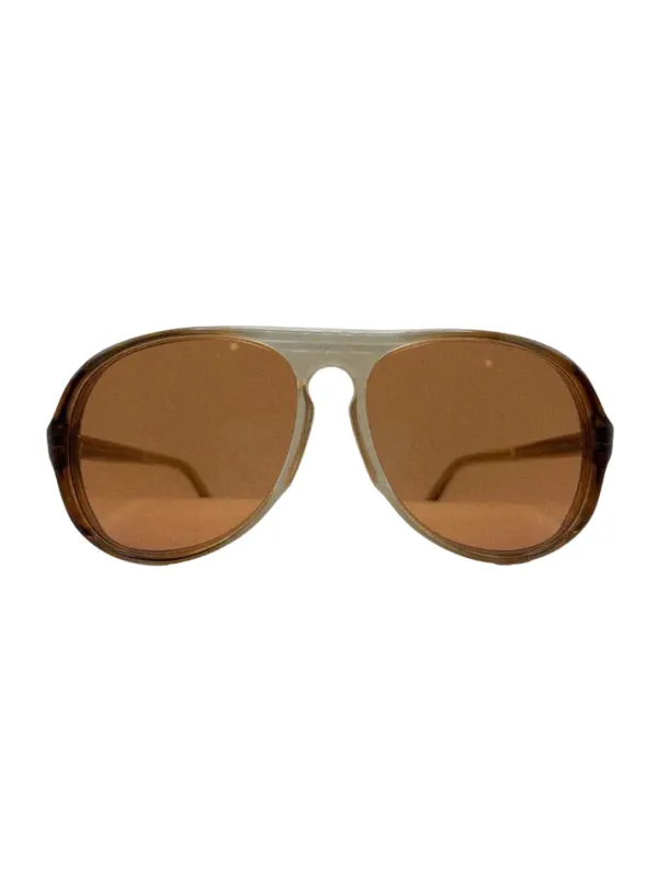 “Sunlit Volume” 1980s Handmade Sunglasses made by Free Agency