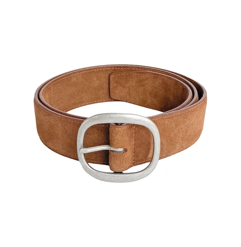 Ellipse Belt - Brown Suede made by Free Agency