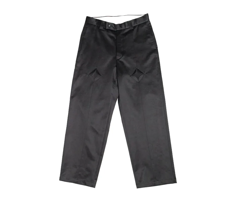 Rhombus Chino Pants - Black made by Free Agency