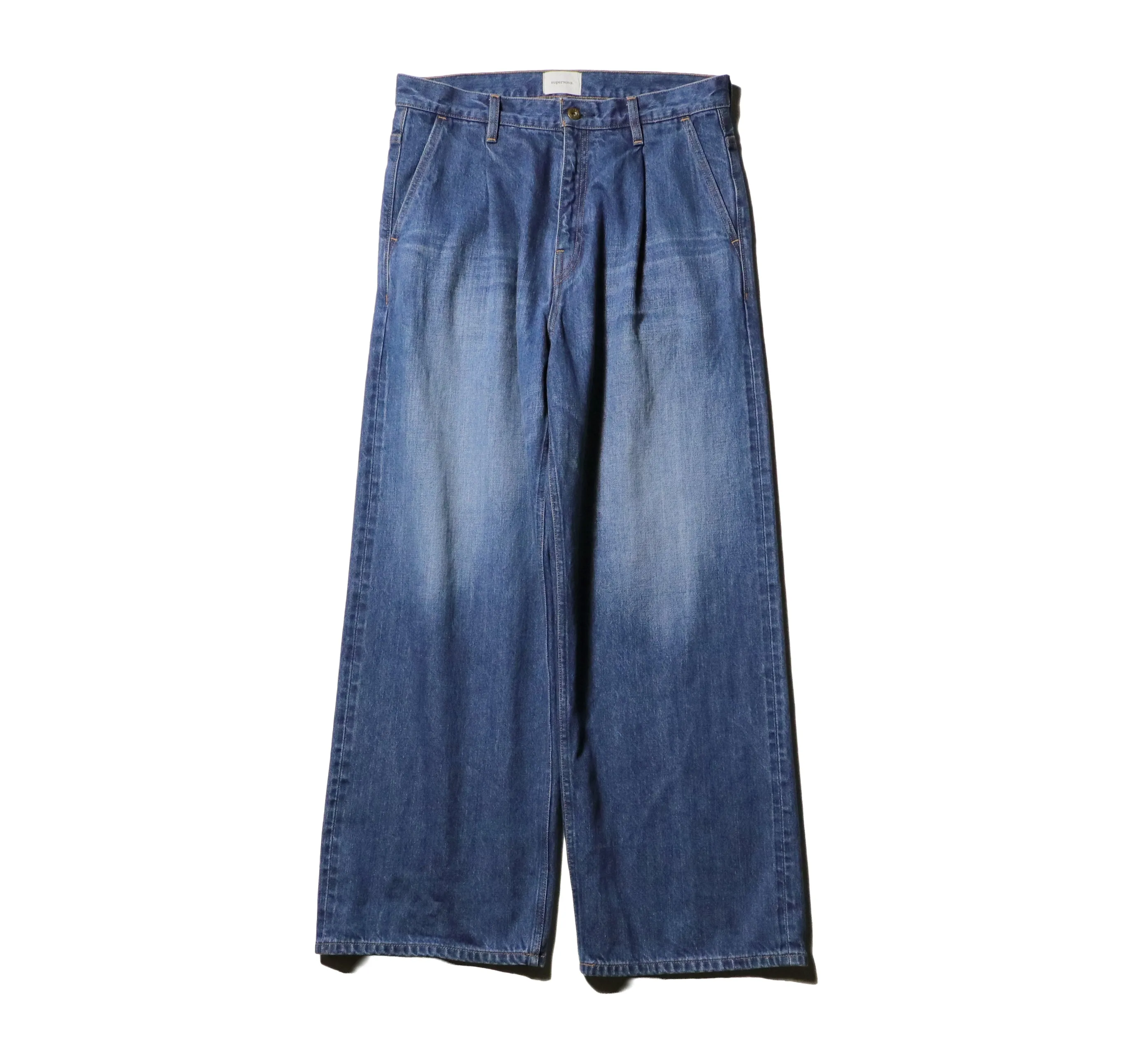 Old Vintage Wash Selvedge Jeans/Mid Indigo sold by Free Agency