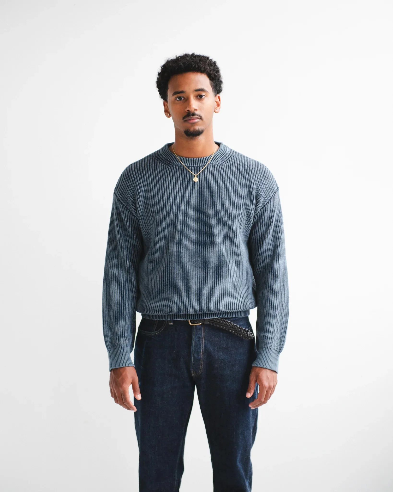 Heavy Shaker Sweater - Navy sold by Free Agency product image thumbnail 4