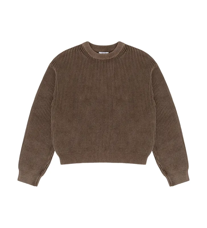 Heavy Shaker Sweater - Mocha made by Free Agency