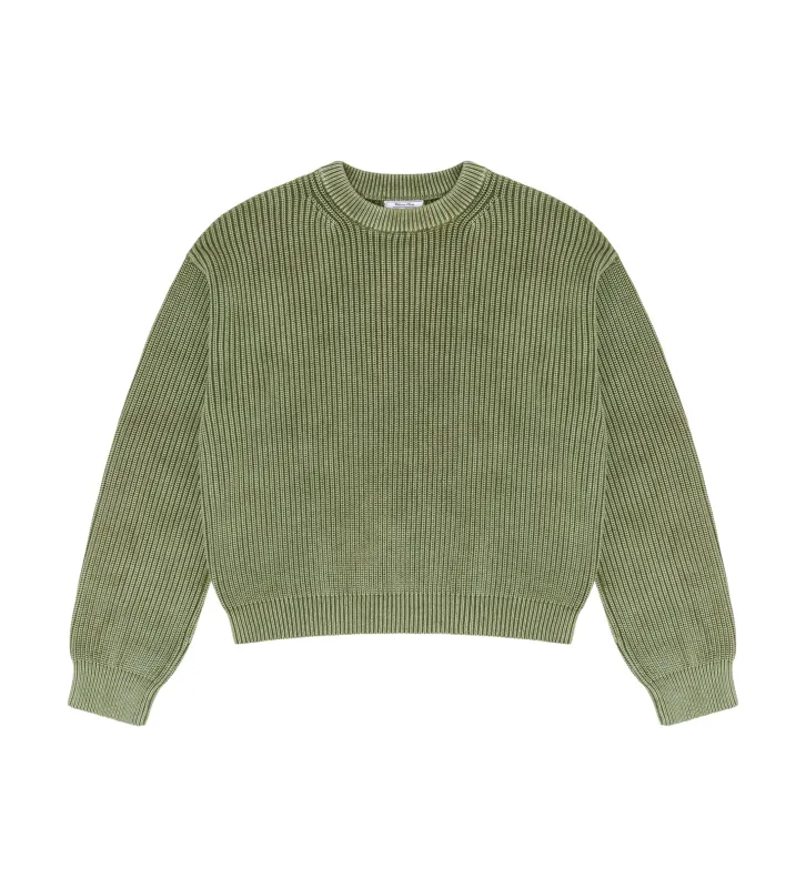 Heavy Shaker Sweater - Olive made by Free Agency