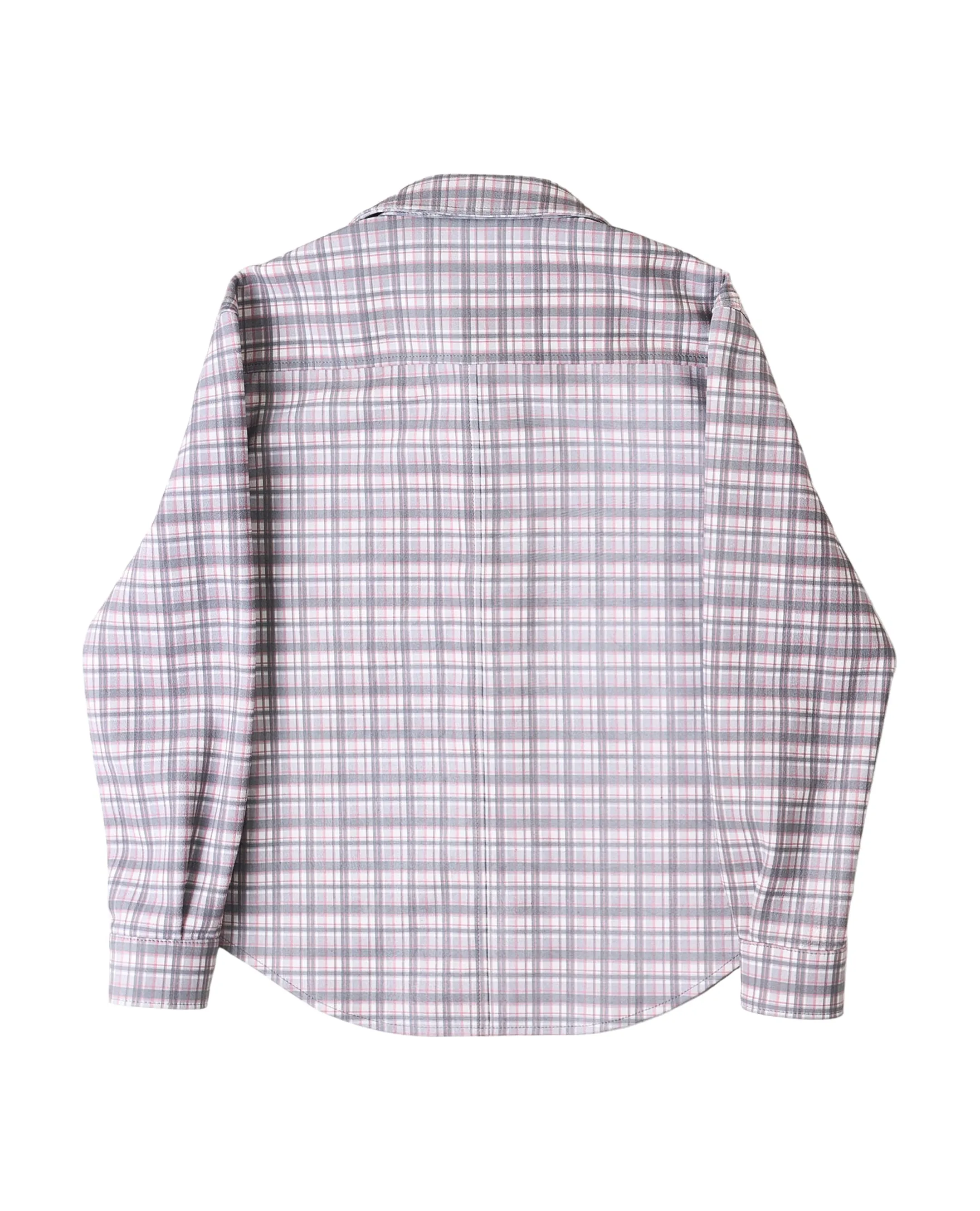 Leather Tartan Shirt - Light Grey sold by Free Agency product image thumbnail 2