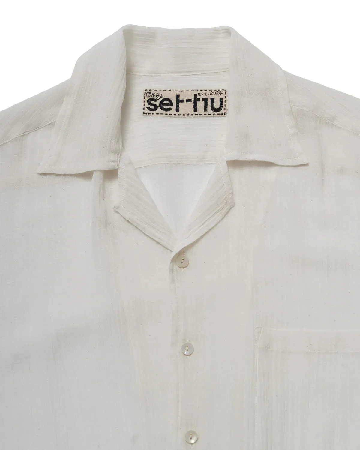 Coastal Camp Shirt - White sold by Free Agency product image thumbnail 3