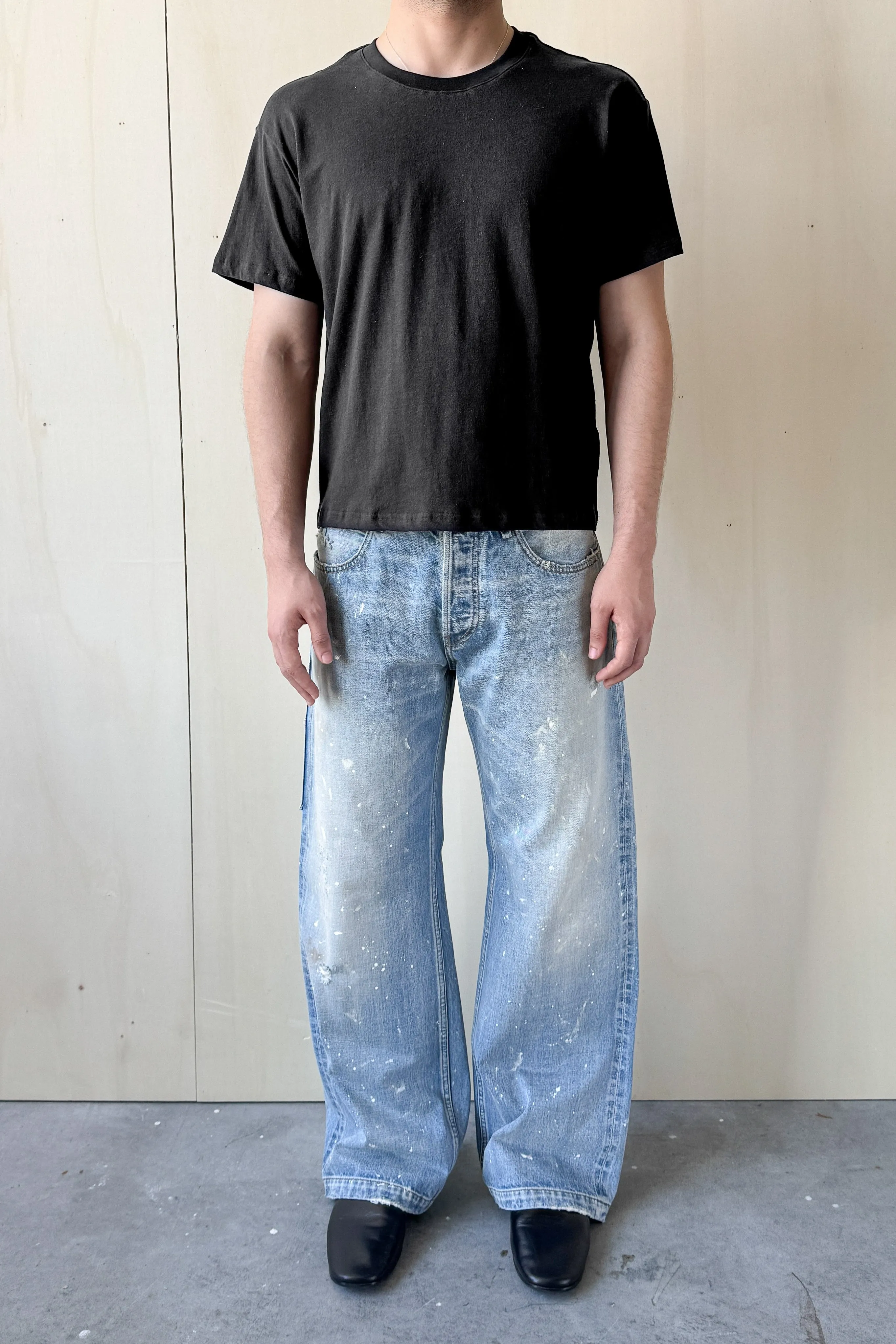 Linen T-shirt - Black sold by Free Agency product image thumbnail 3