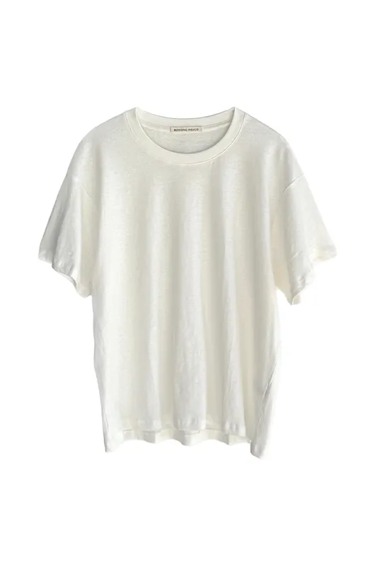 Linen T-shirt - White made by Free Agency