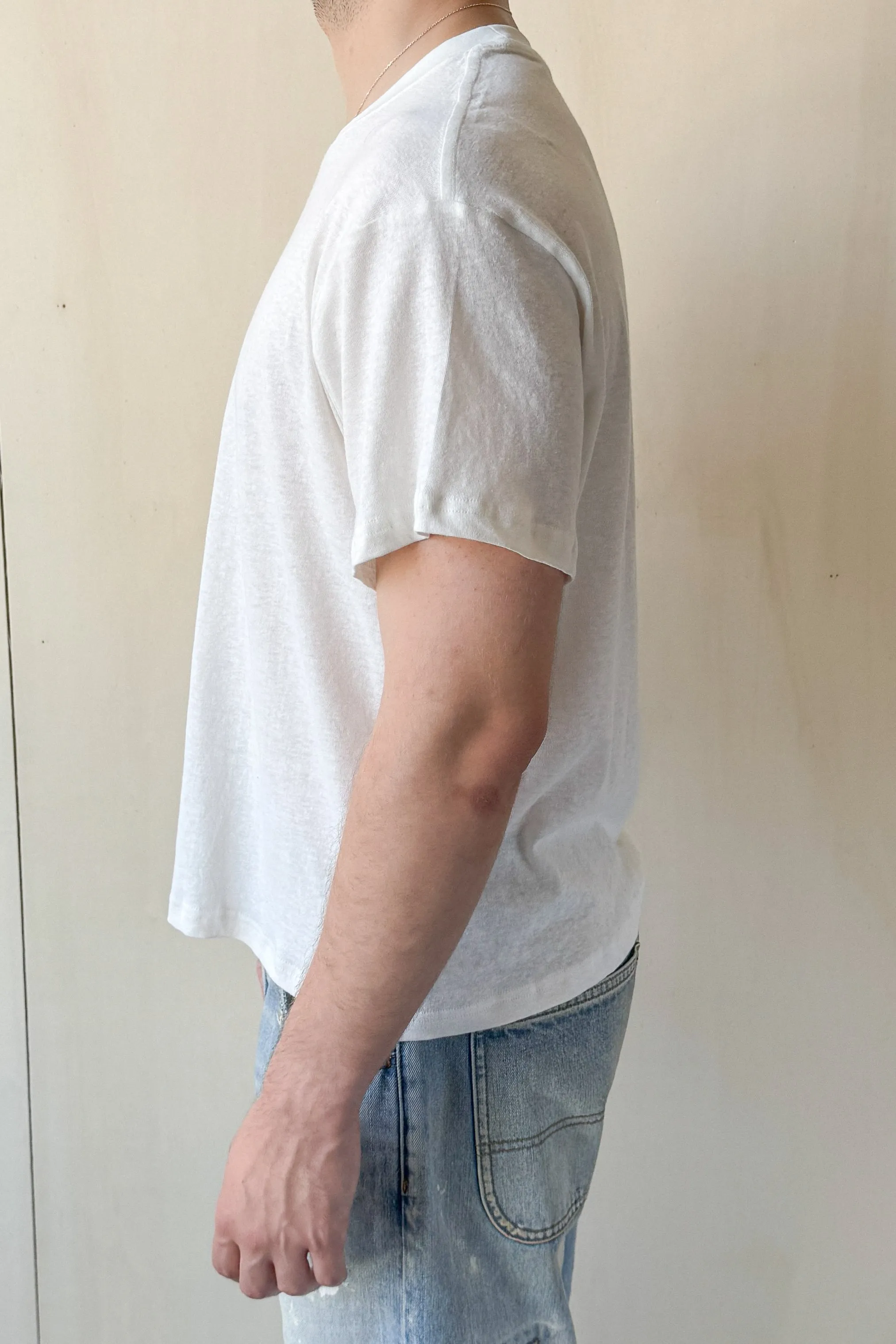 Linen T-shirt - White sold by Free Agency product image thumbnail 5