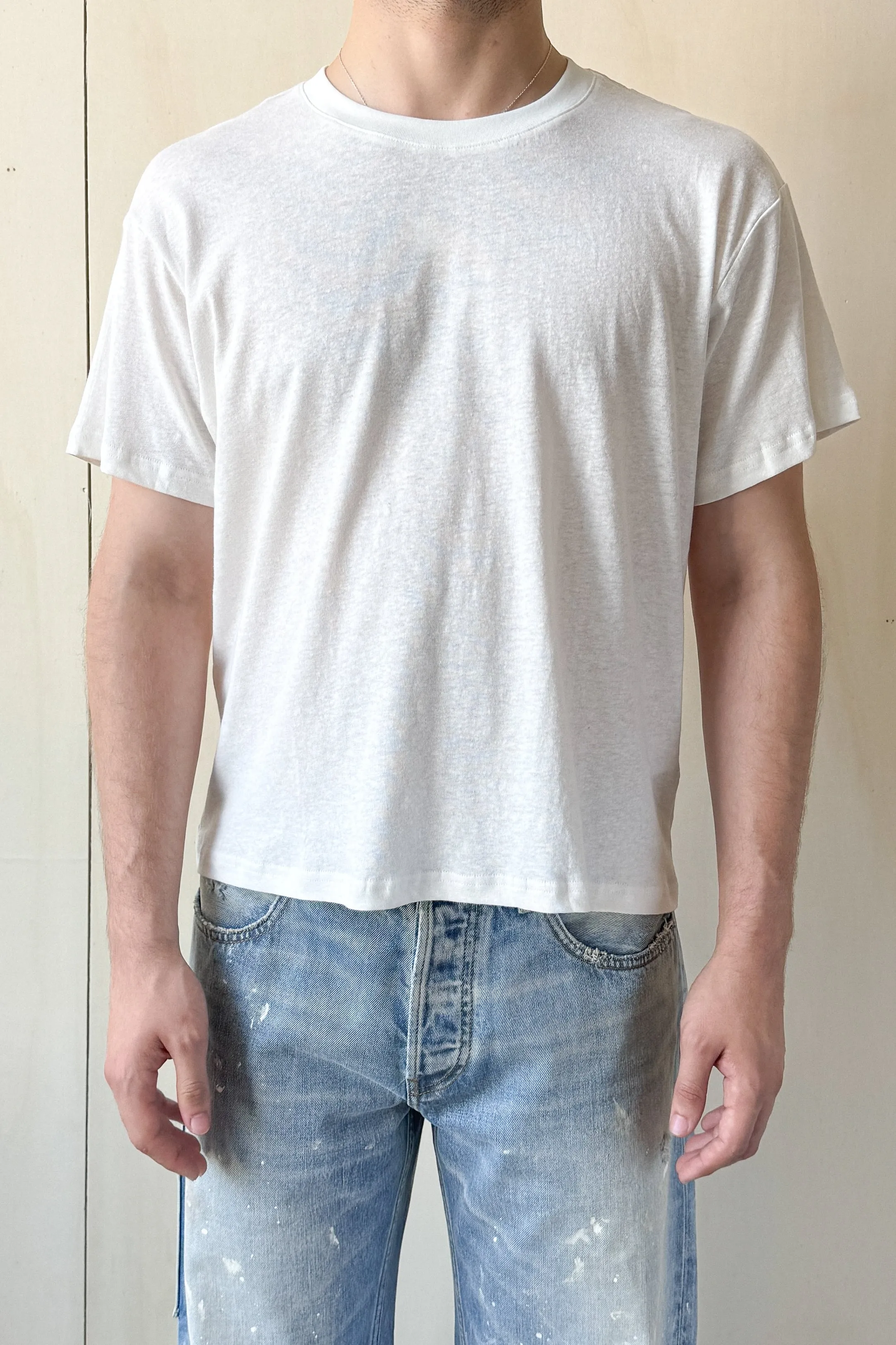 Linen T-shirt - White sold by Free Agency product image thumbnail 3