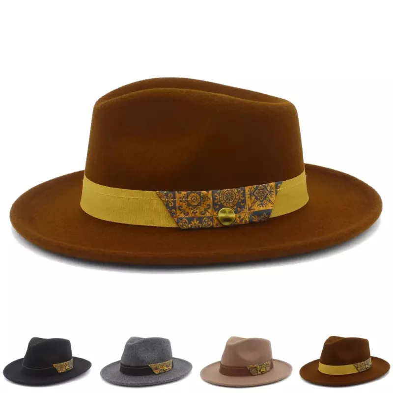 Utrecht Mosaic Belt Fedora Hat made by Ghelter