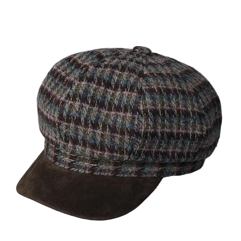 Bristol Women Wool Knitted 8-Panel Newsboy Cap made by Ghelter