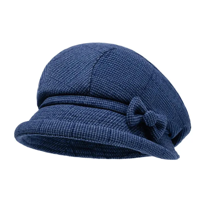 Charlotte Women Vintage Bow Plaid Beret sold by Ghelter product image thumbnail 4