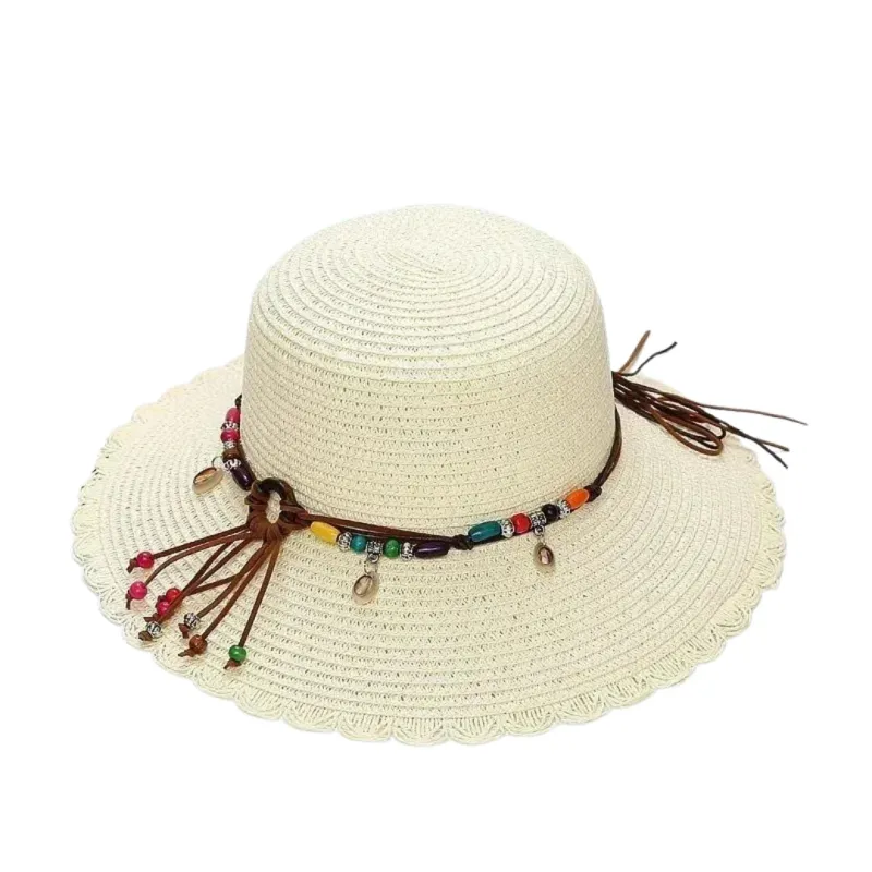 Ipanema Sun Straw Wide Brim Bucket Hat made by Ghelter