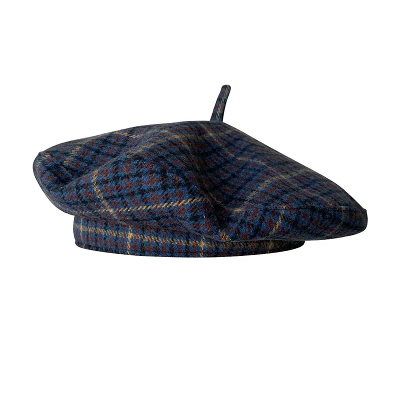 Mirepoix Women Parisian French Tweed Wool Beret made by Ghelter