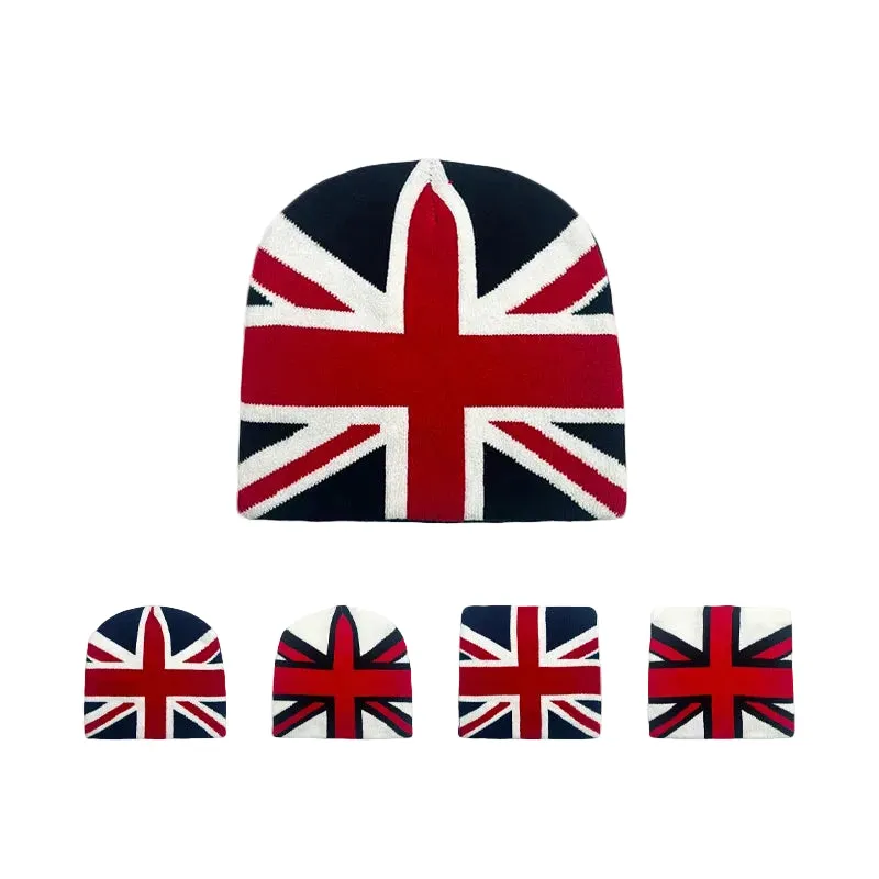 English Flag Knitted Beanie made by Ghelter