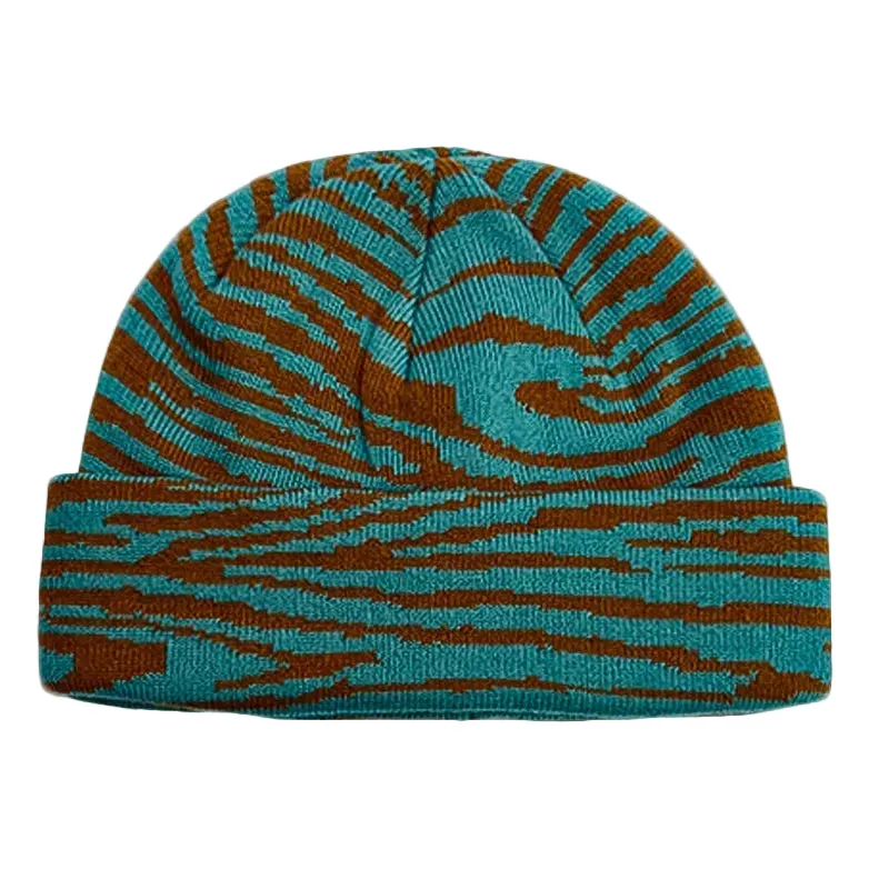 Tiger Skin Winter Knitted Beanie made by Ghelter
