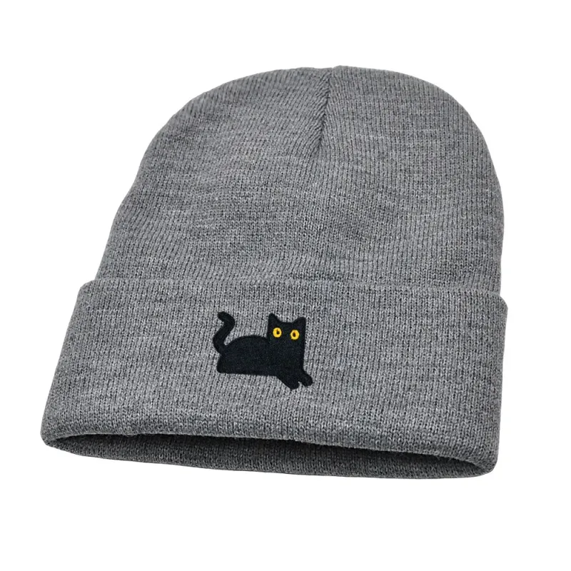The Watching Cat Knitted Beanie made by Ghelter